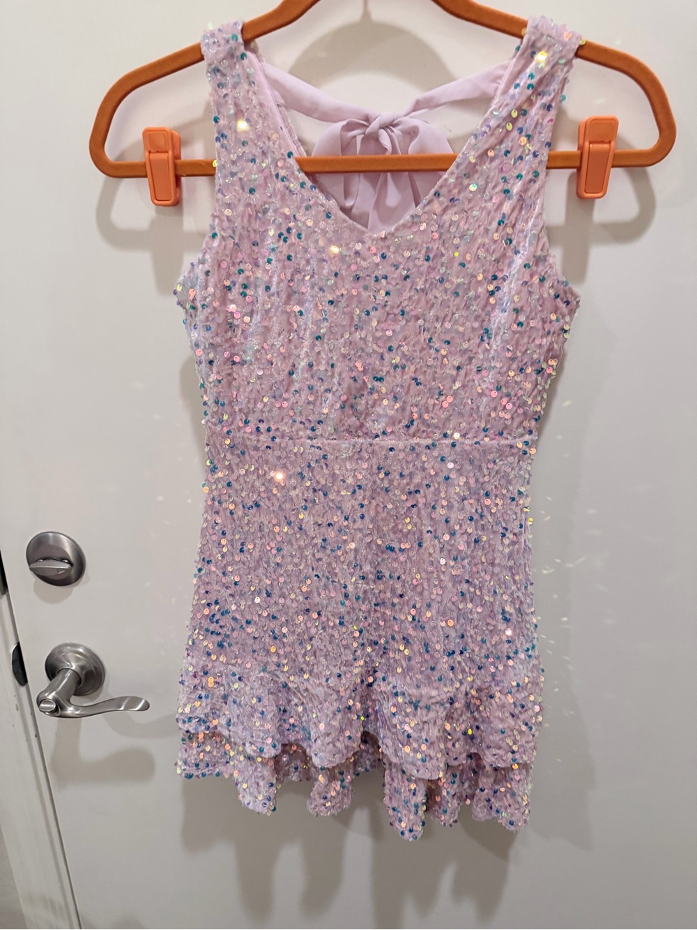 Poppy & Peonies Lilac Sequin Formal Dress